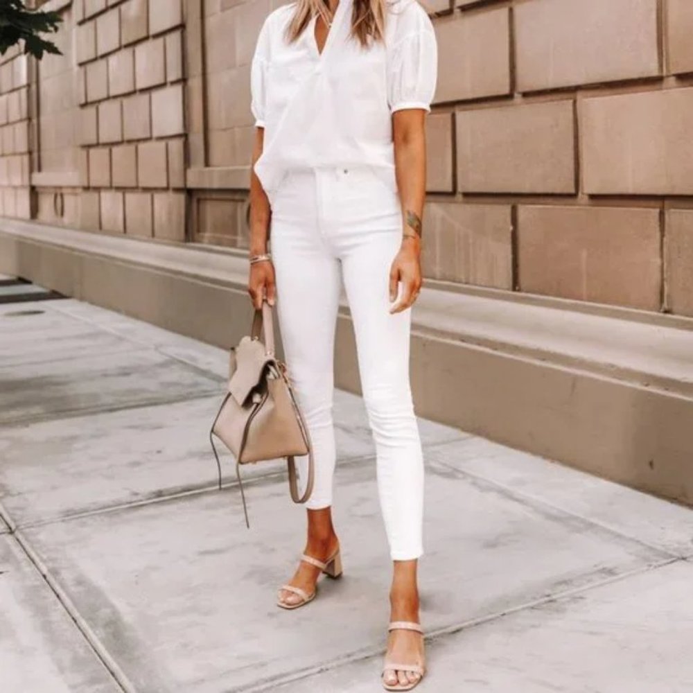Everlane Jeans Sz 25 White Denim